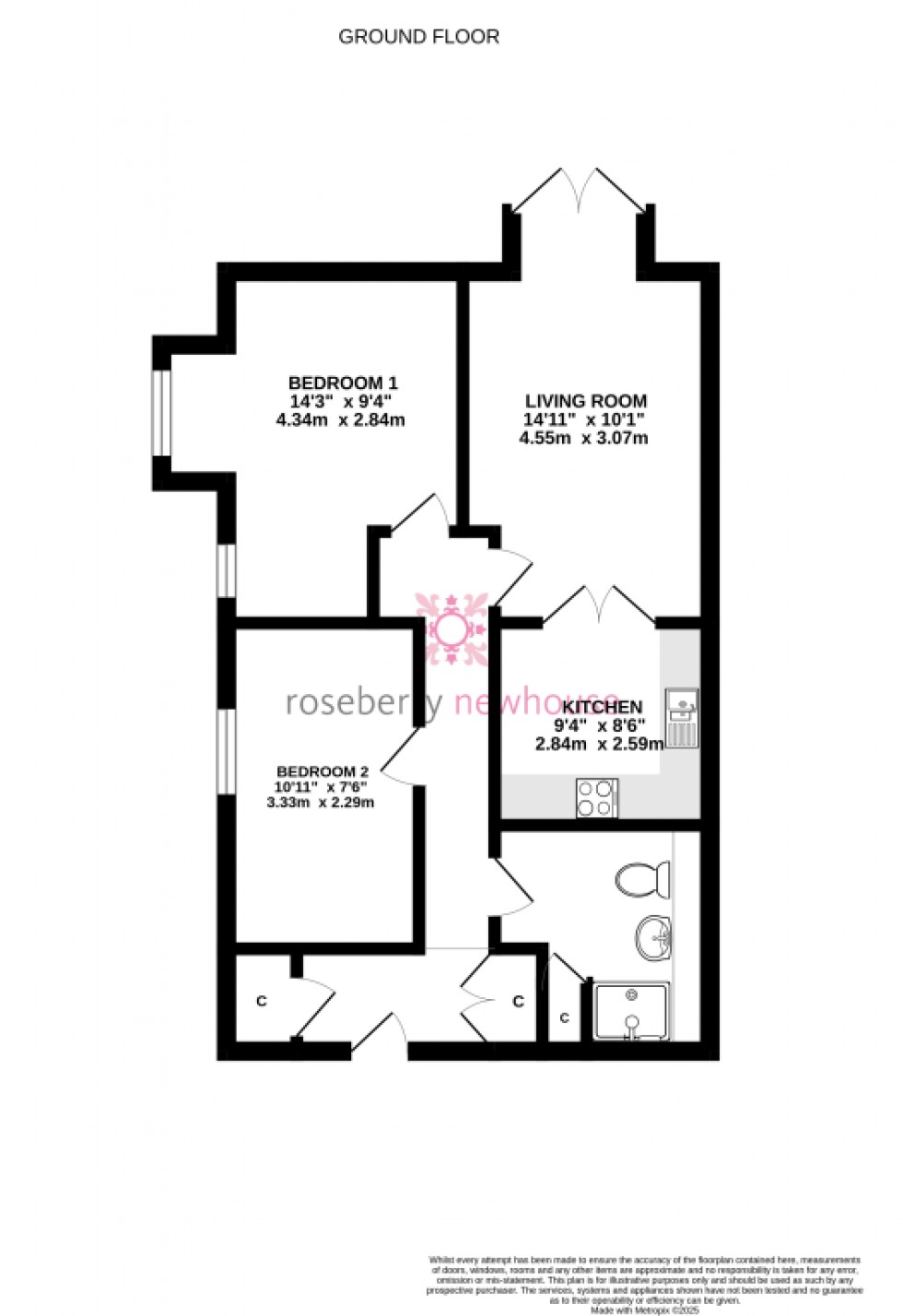 Floorplan for Witham Avenue, Eaglescliffe