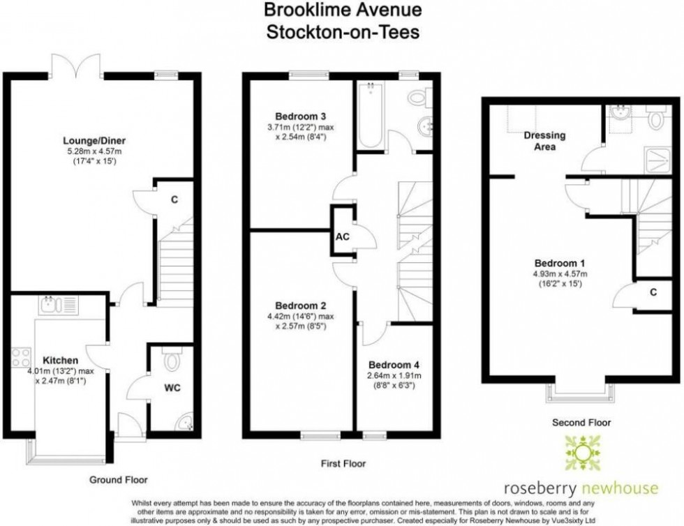 Floorplan for Stockton-on-Tees, Durham