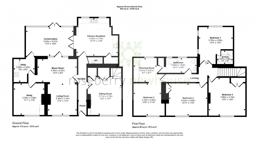 Floorplan for Hutton Rudby, Yarm, Cleveland
