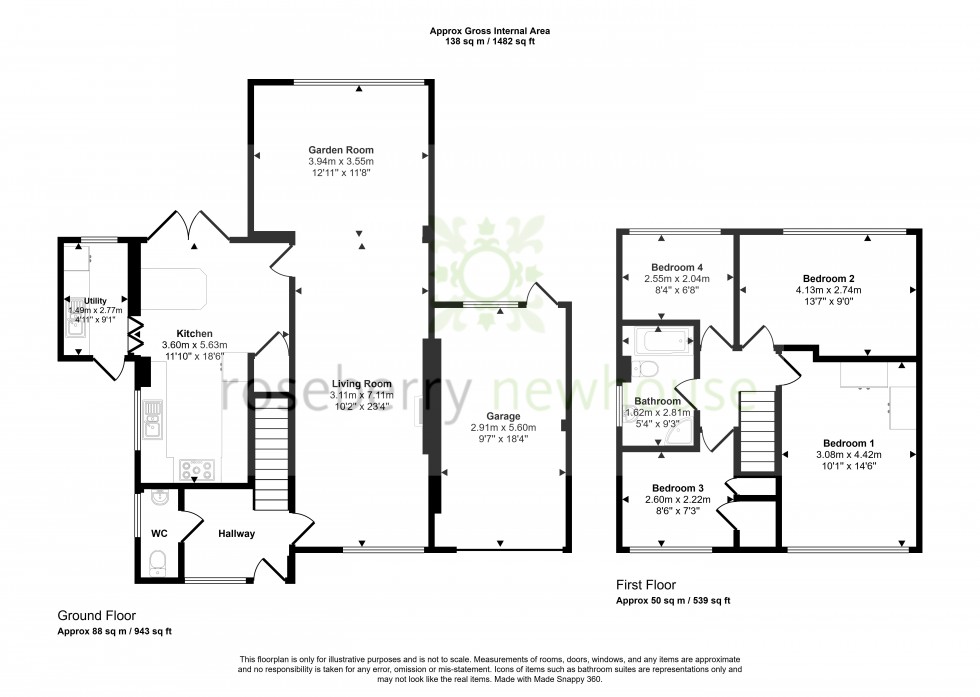 Floorplan for Hutton Rudby
