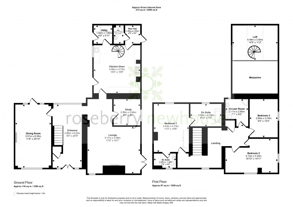 Floorplan for Newby, North Yorkshire