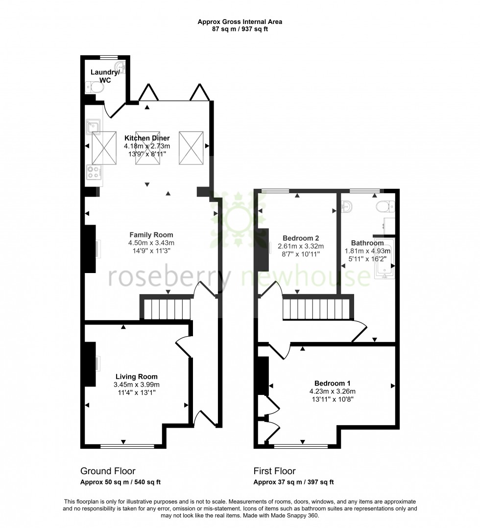 Floorplan for Great Ayton, Middlesbrough, North Yorkshire