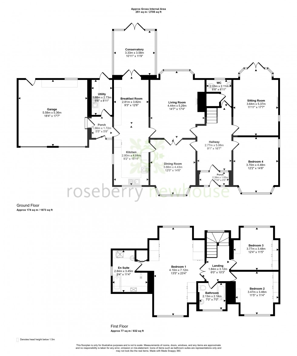 Floorplan for Hutton Rudby, Yarm, North Yorkshire