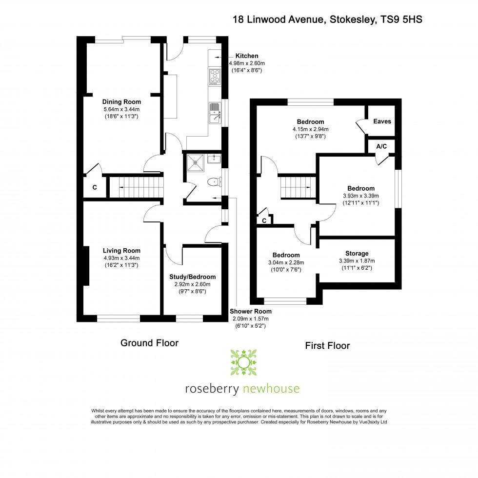 Floorplan for Stokesley, Middlesbrough, North Yorkshire
