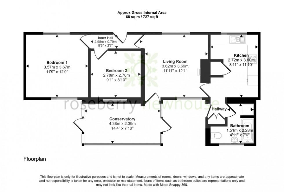 Floorplan for Hutton Rudby, Yarm, North Yorkshire