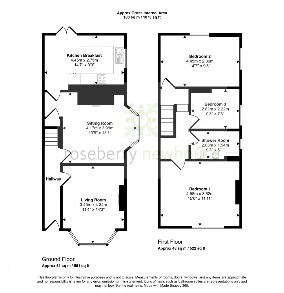 Floorplan for Great Ayton, Middlesbrough, North Yorkshire