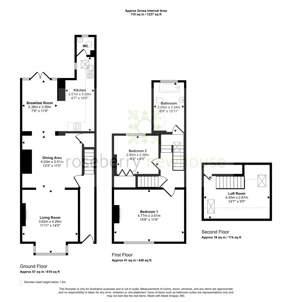 Floorplan for Great Ayton, North Yorkshire