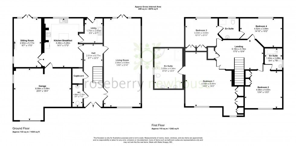 Floorplan for Guisborough, North Yorkshire