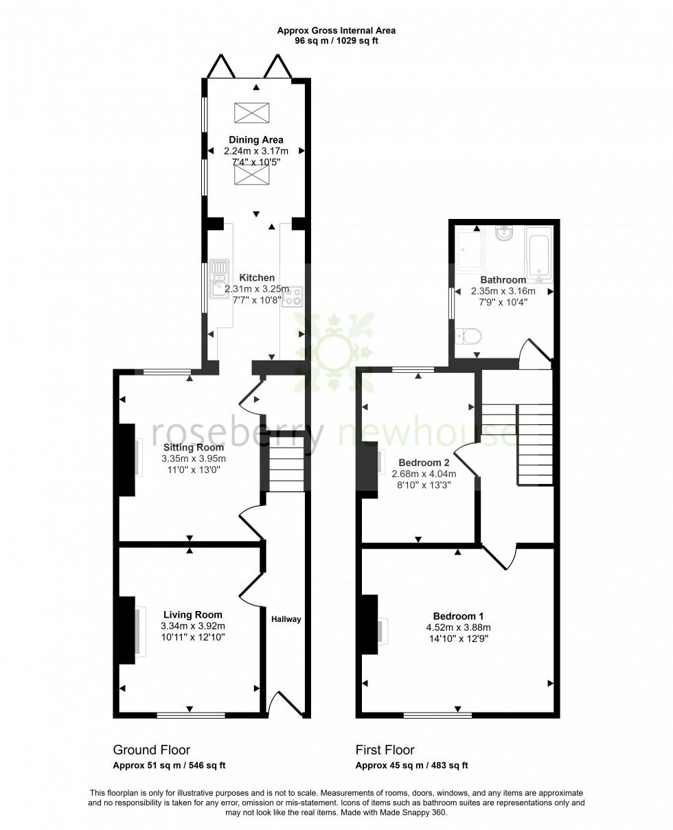 Floorplan for Guisborough, North Yorkshire