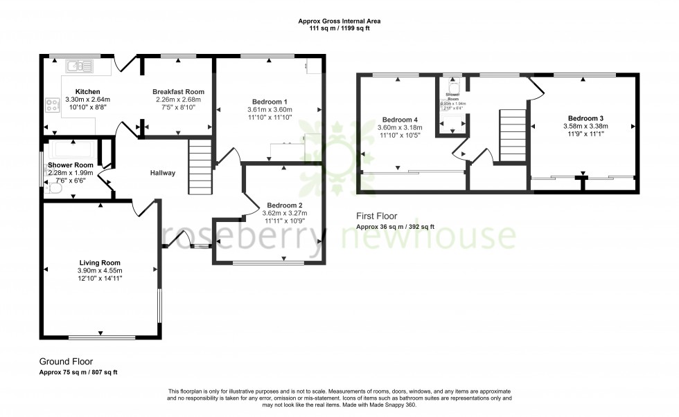 Floorplan for Great Ayton, Middlesbrough, North Yorkshire