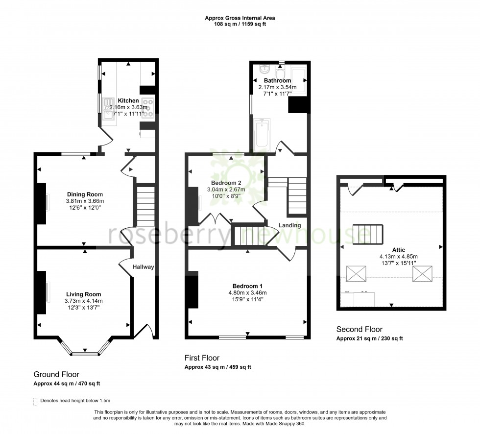 Floorplan for Great Ayton, North Yorkshire