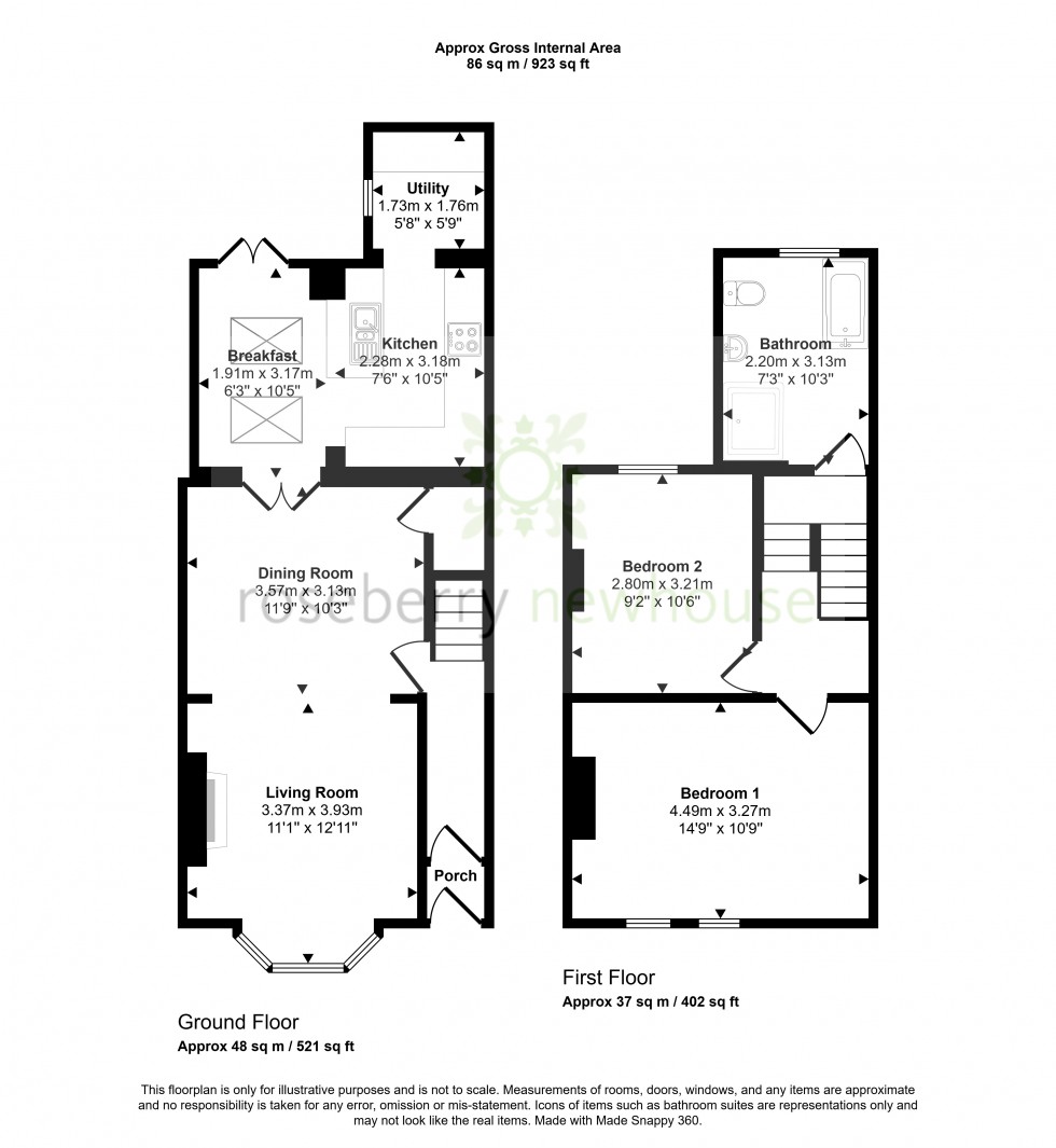 Floorplan for Great Ayton, Middlesbrough