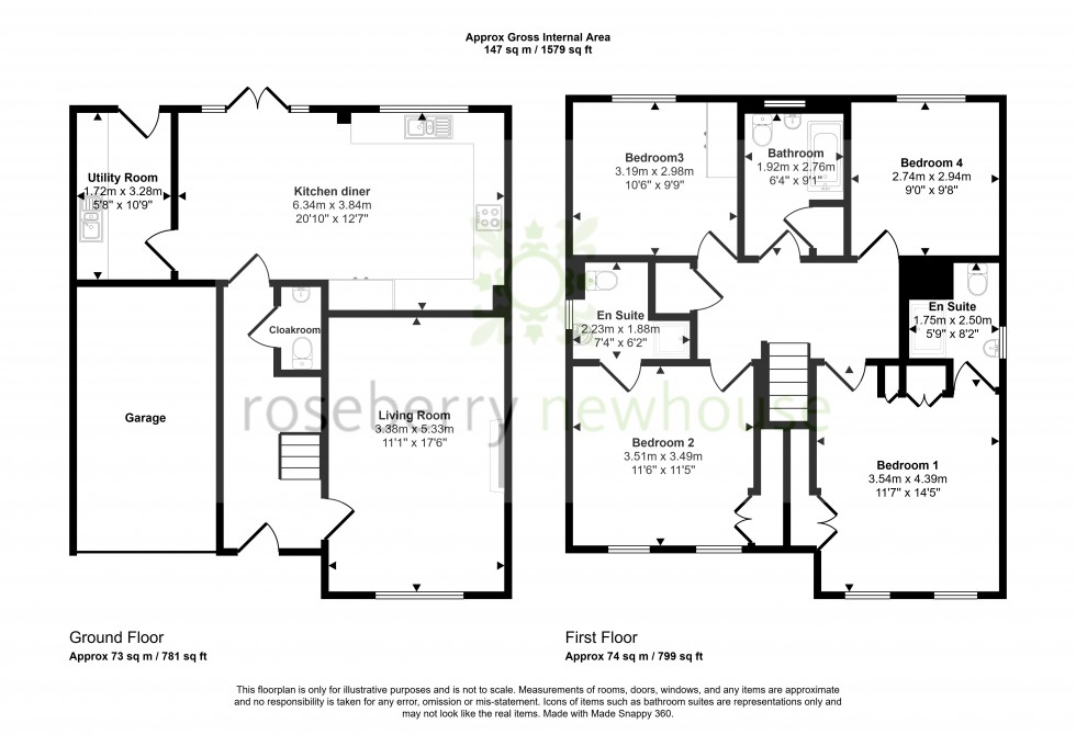 Floorplan for Stokesley, Middlesbrough, North Yorkshire