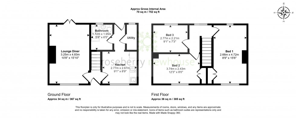 Floorplan for Yarm, Durham