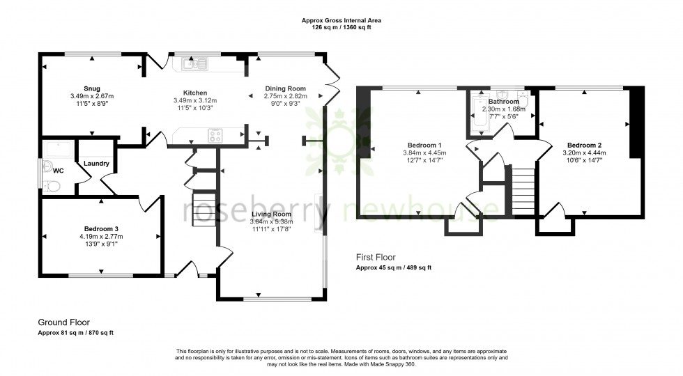 Floorplan for Stokesley, Middlesbrough, North Yorkshire