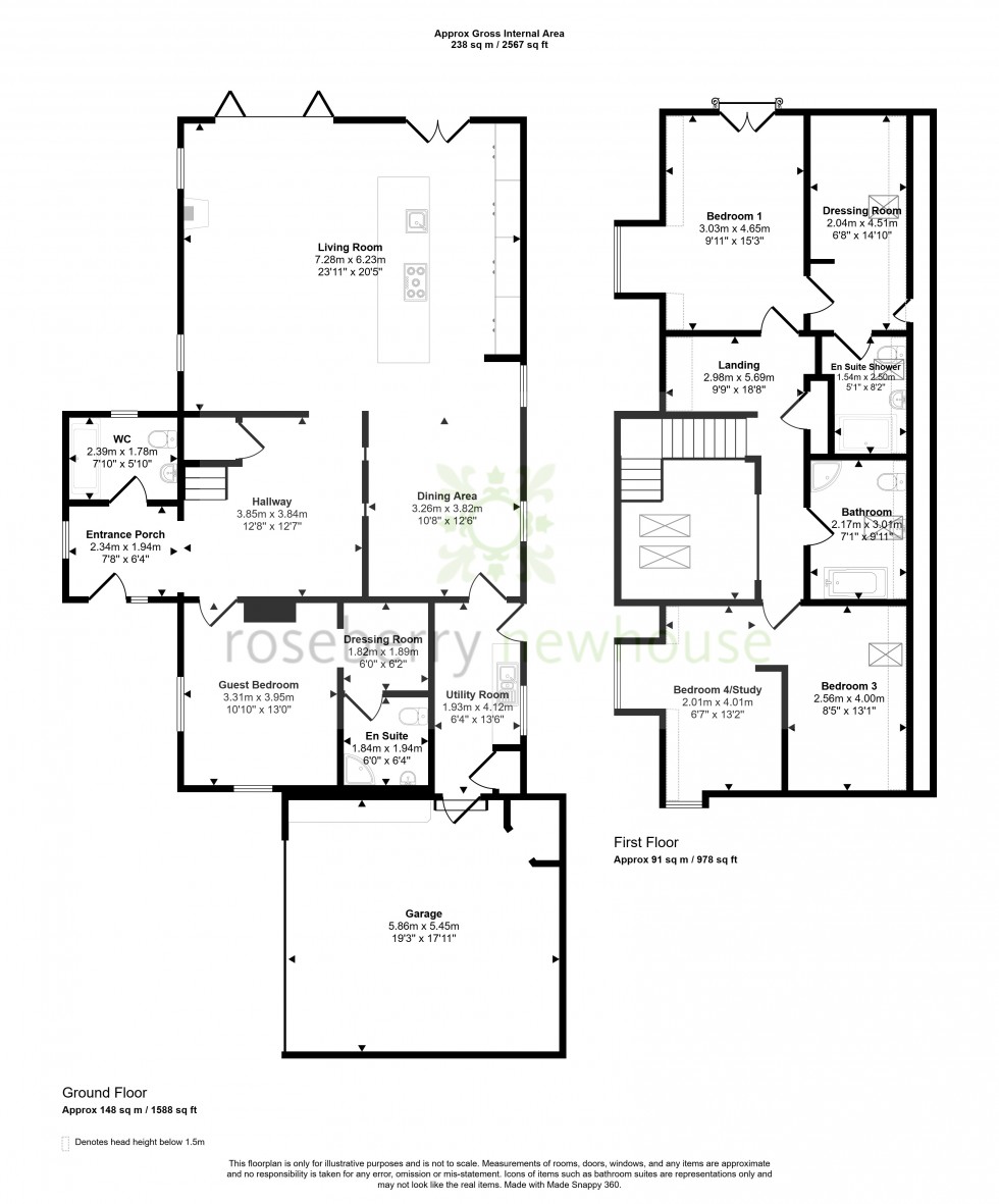 Floorplan for Great Broughton, Middlesbrough, North Yorkshire