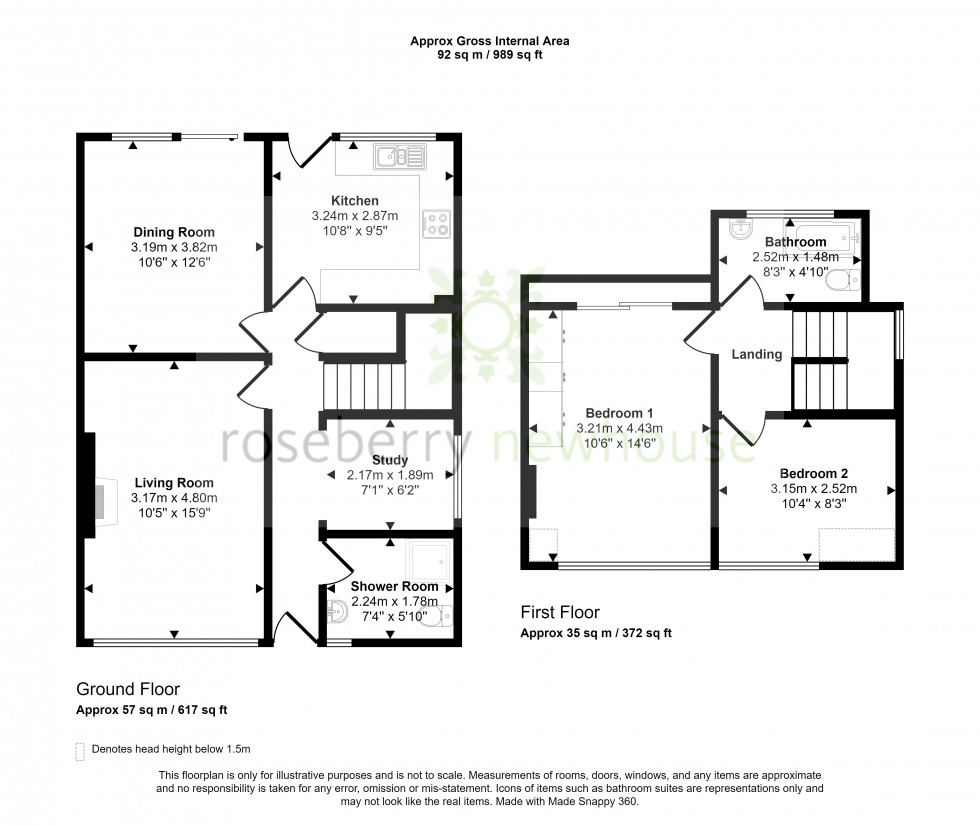 Floorplan for Great Ayton, Middlesbrough, North Yorkshire