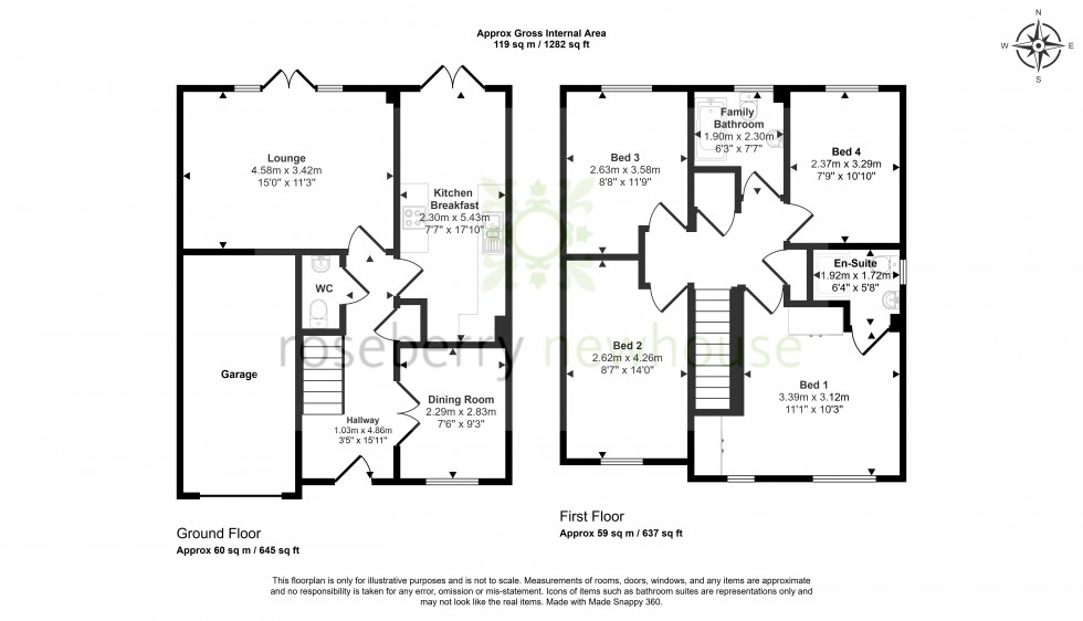 Floorplan for Yarm, Stockton-On-Tees