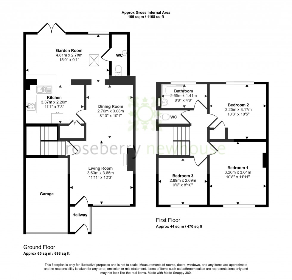 Floorplan for Stokesley, Middlesbrough, North Yorkshire
