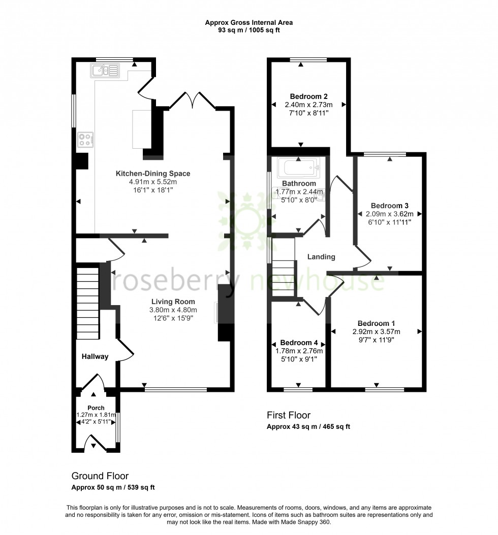 Floorplan for Stokesley, Middlesbrough, North Yorkshire