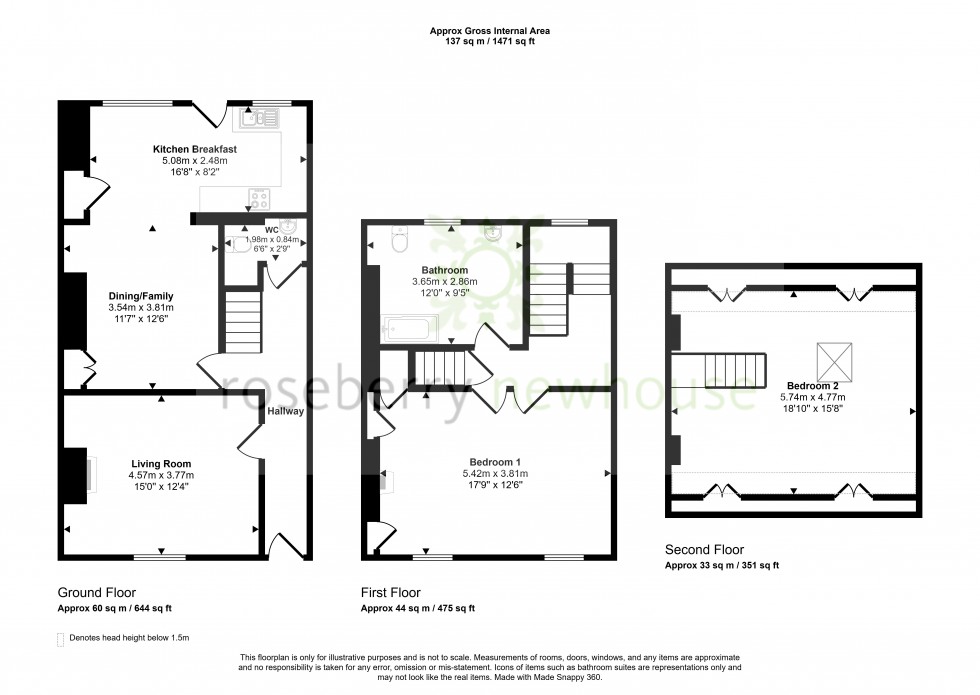 Floorplan for Great Ayton, Middlesbrough, North Yorkshire