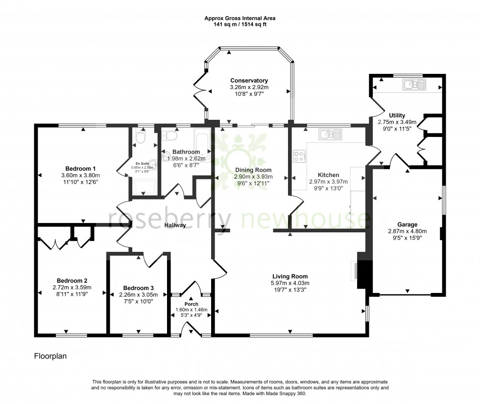 Floorplan for Hutton Rudby, Yarm, North Yorkshire