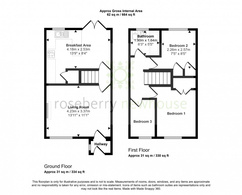 Floorplan for Stokesley, Middlesbrough, North Yorkshire