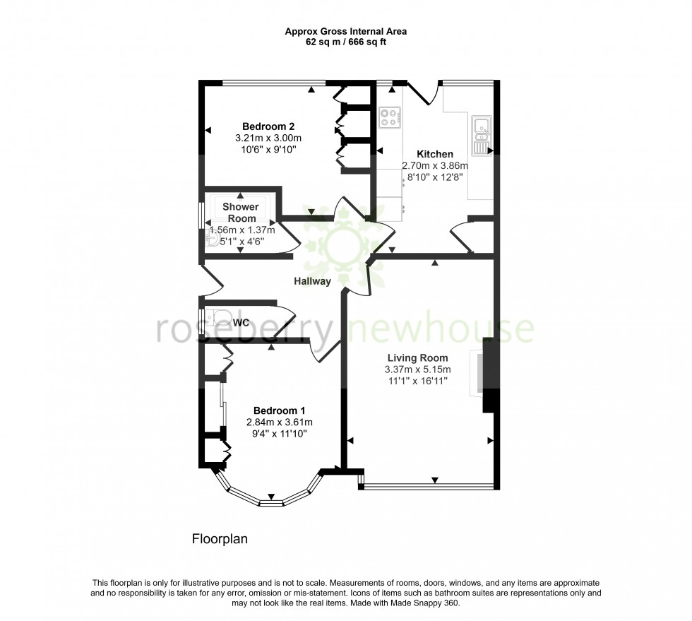 Floorplan for Guisborough, North Yorkshire