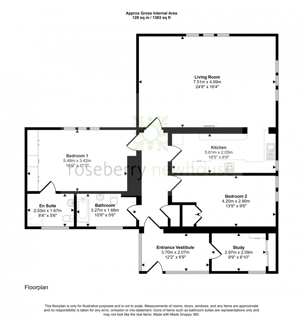 Floorplan for Nunthorpe, Middlesbrough, North Yorkshire