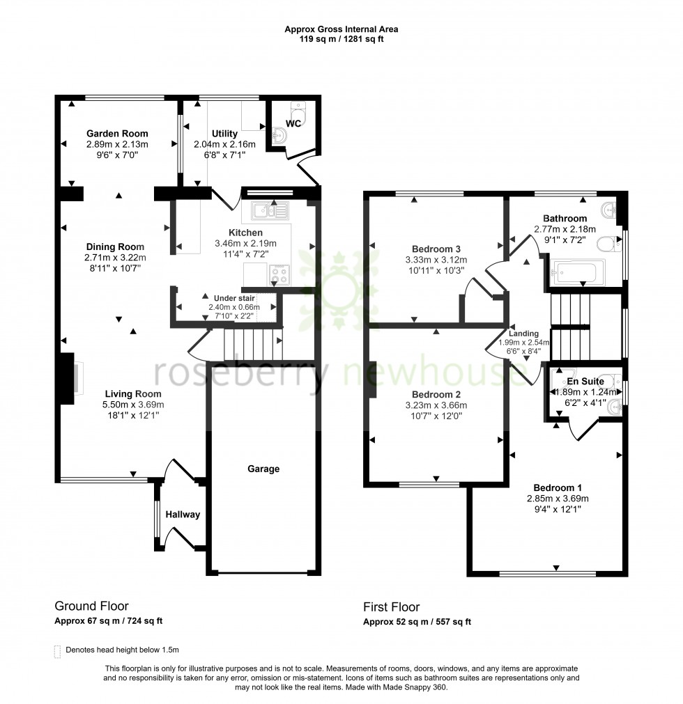 Floorplan for Stokesley, Middlesbrough, North Yorkshire