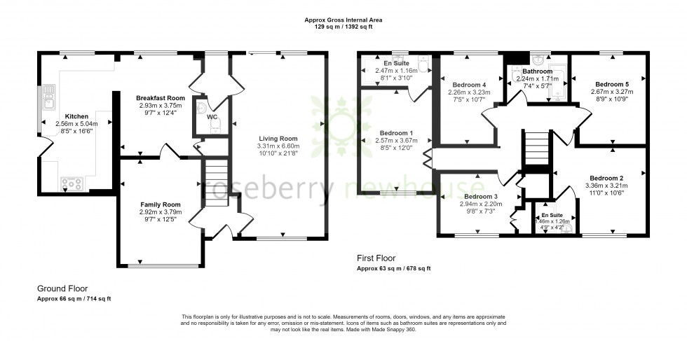 Floorplan for Coulby Newham, Middlesbrough, North Yorkshire