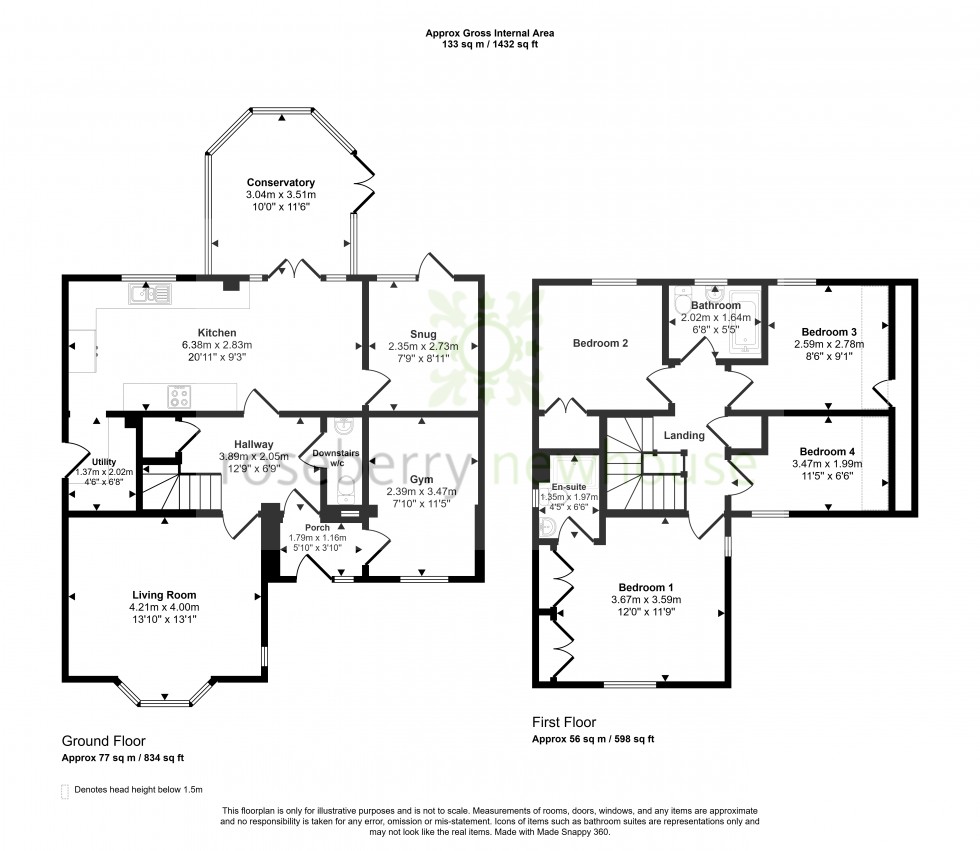 Floorplan for Stokesley, Middlesbrough, North Yorkshire