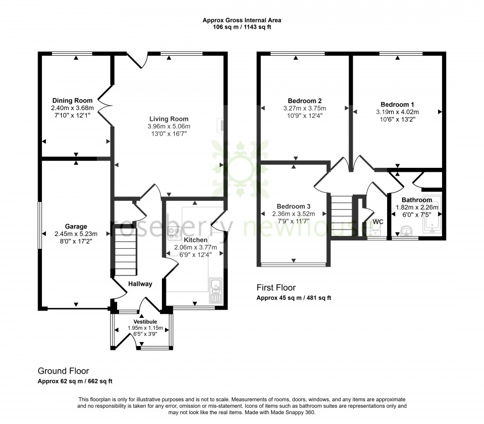 Floorplan for Stokesley, Middlesbrough, North Yorkshire