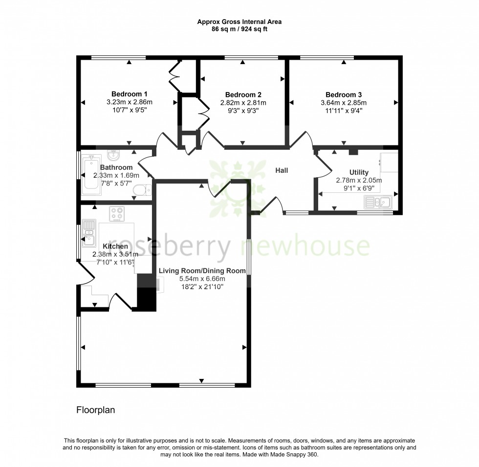 Floorplan for Great Ayton, Middlesbrough, North Yorkshire