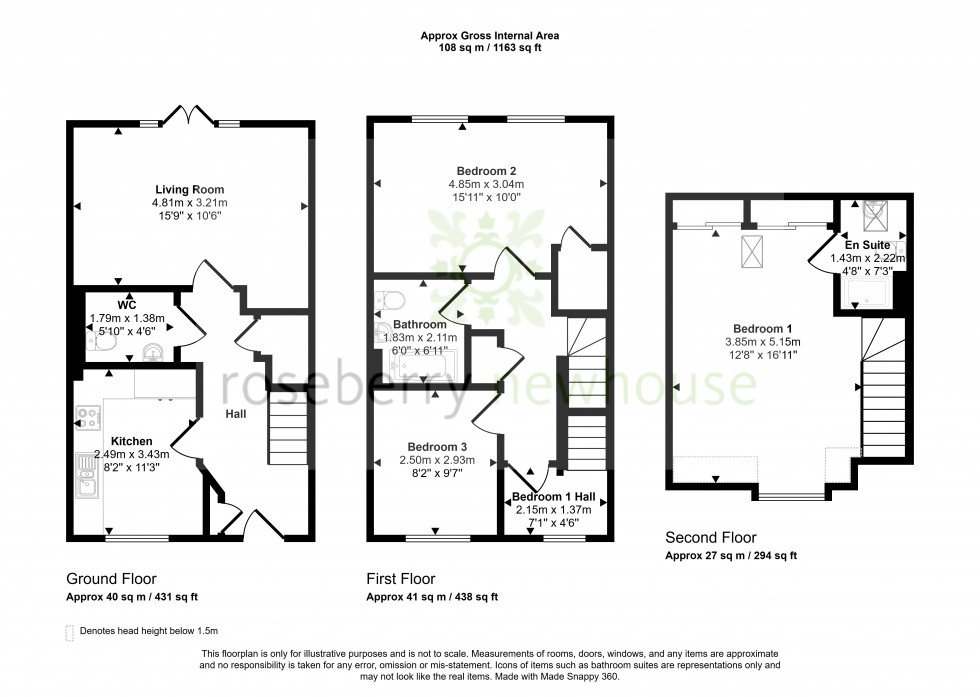 Floorplan for Hemlington, Middlesbrough, North Yorkshire