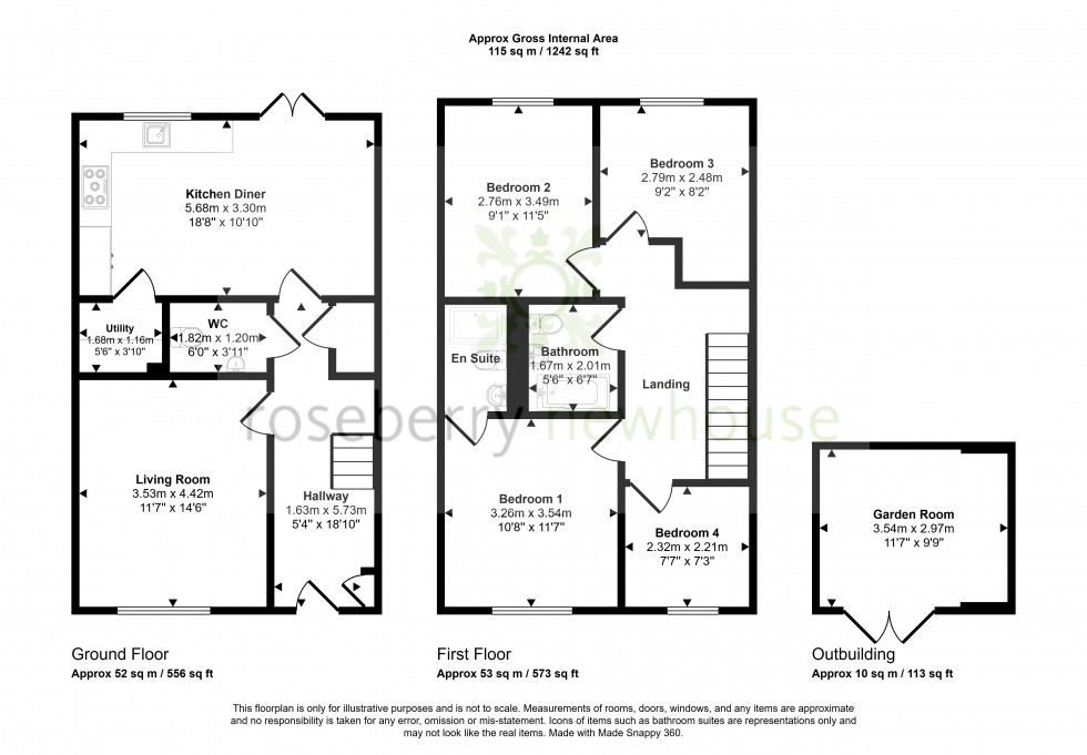 Floorplan for Hemlington, Middlesbrough, North Yorkshire