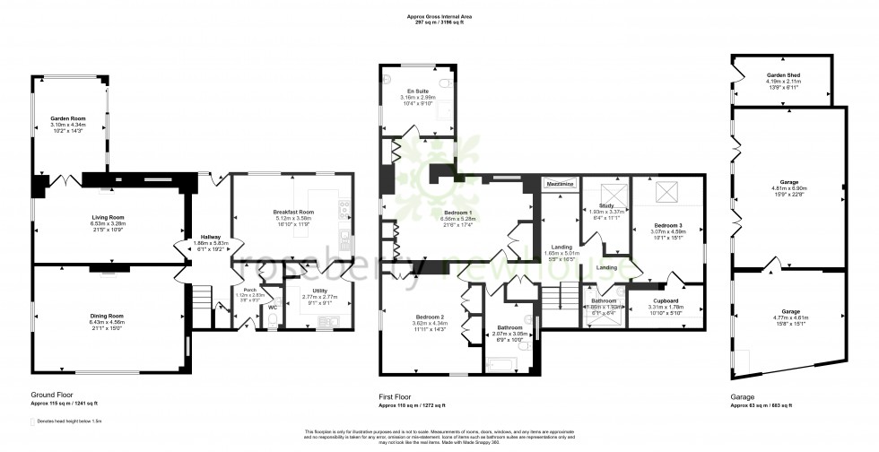 Floorplan for Stokesley, Middlesbrough, North Yorkshire