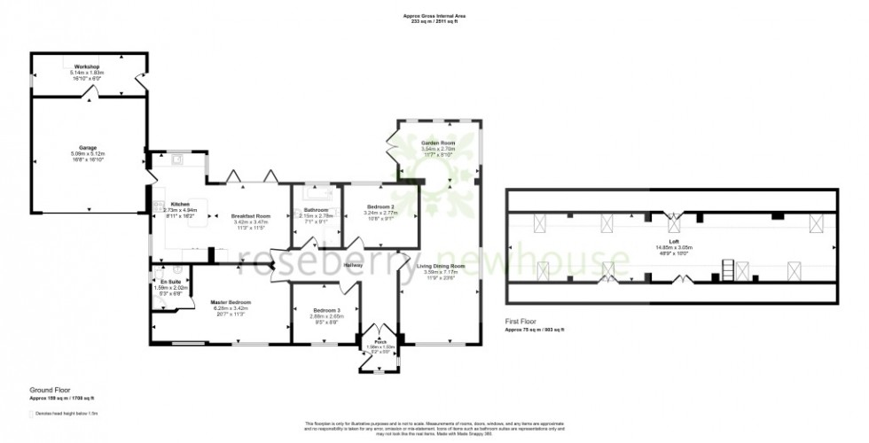 Floorplan for Potto, Northallerton