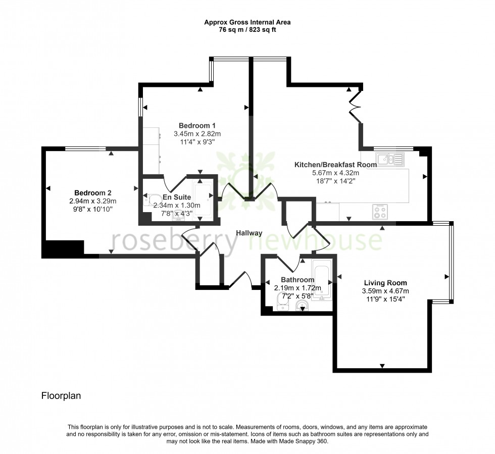 Floorplan for School Lane, Great Ayton, North Yorkshire