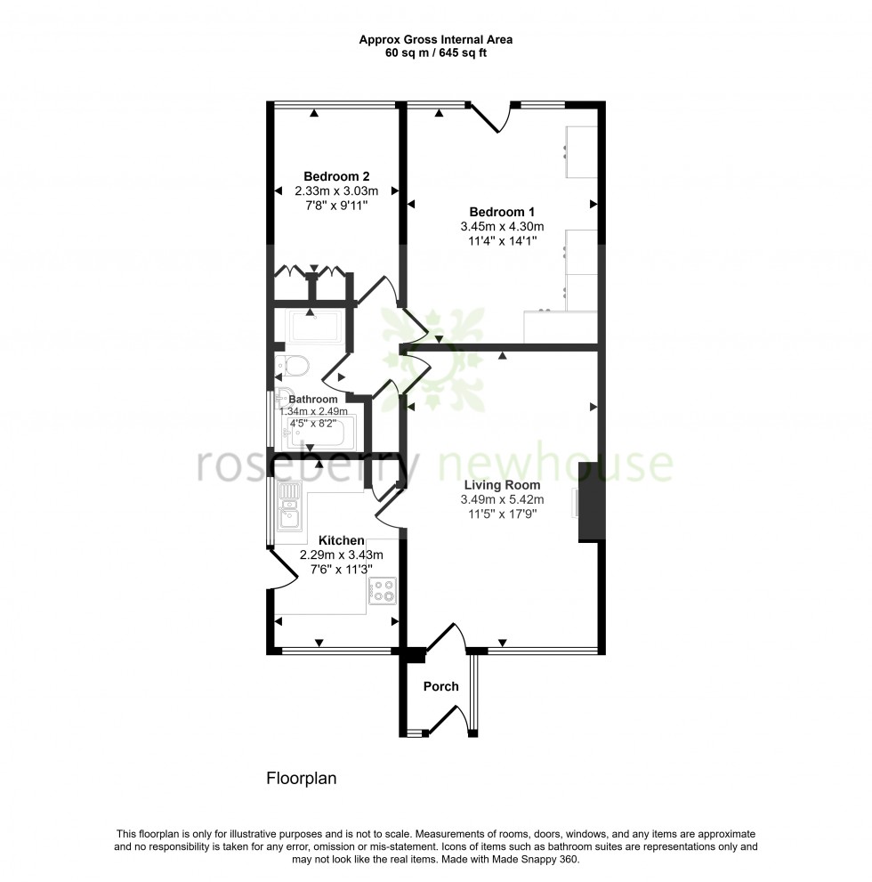 Floorplan for Stokesley, Middlesbrough, North Yorkshire