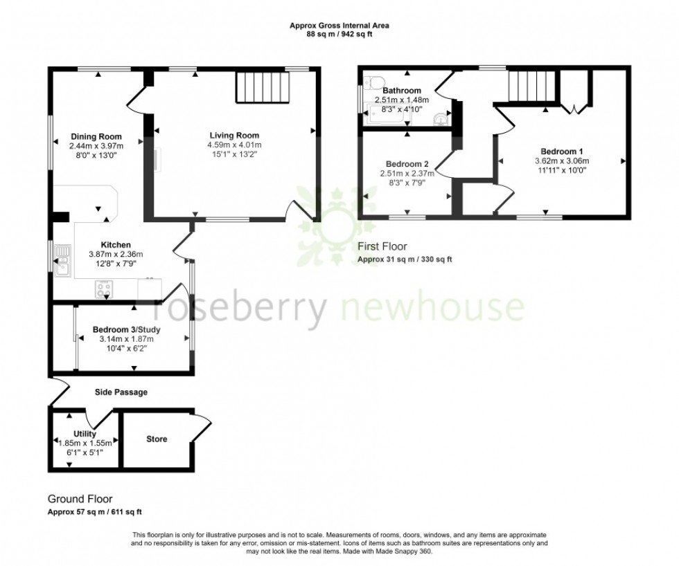 Floorplan for Stokesley, Middlesbrough, North Yorkshire
