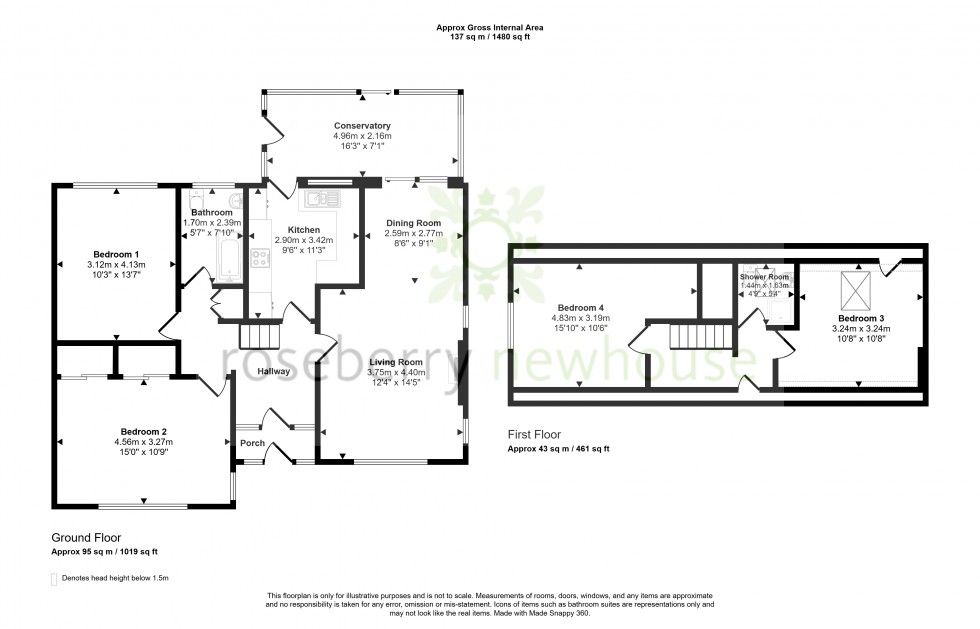 Floorplan for Potto, Northallerton, North Yorkshire