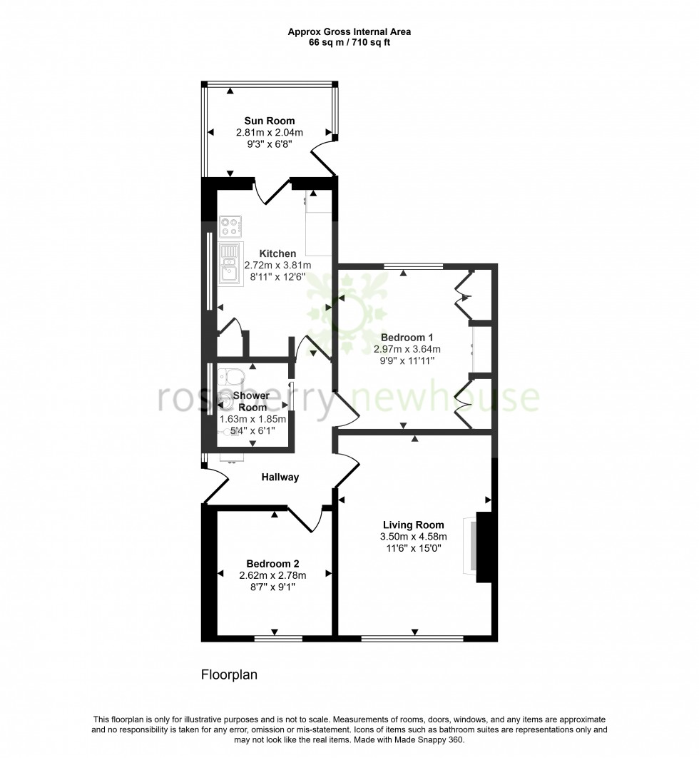 Floorplan for Stokesley, Middlesbrough, North Yorkshire