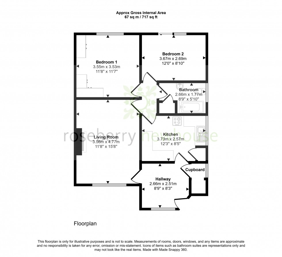 Floorplan for Great Ayton, Middlesbrough, North Yorkshire