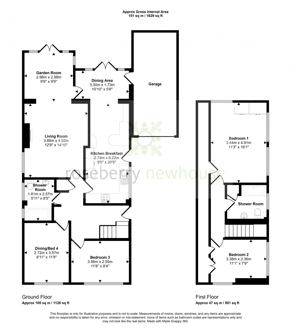 Floorplan for Hilton, Yarm