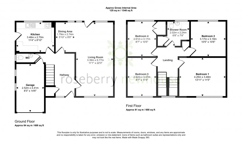 Floorplan for Nunthorpe, Middlesbrough, North Yorkshire