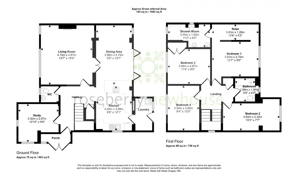 Floorplan for Marton-in-Cleveland, Middlesbrough, North Yorkshire