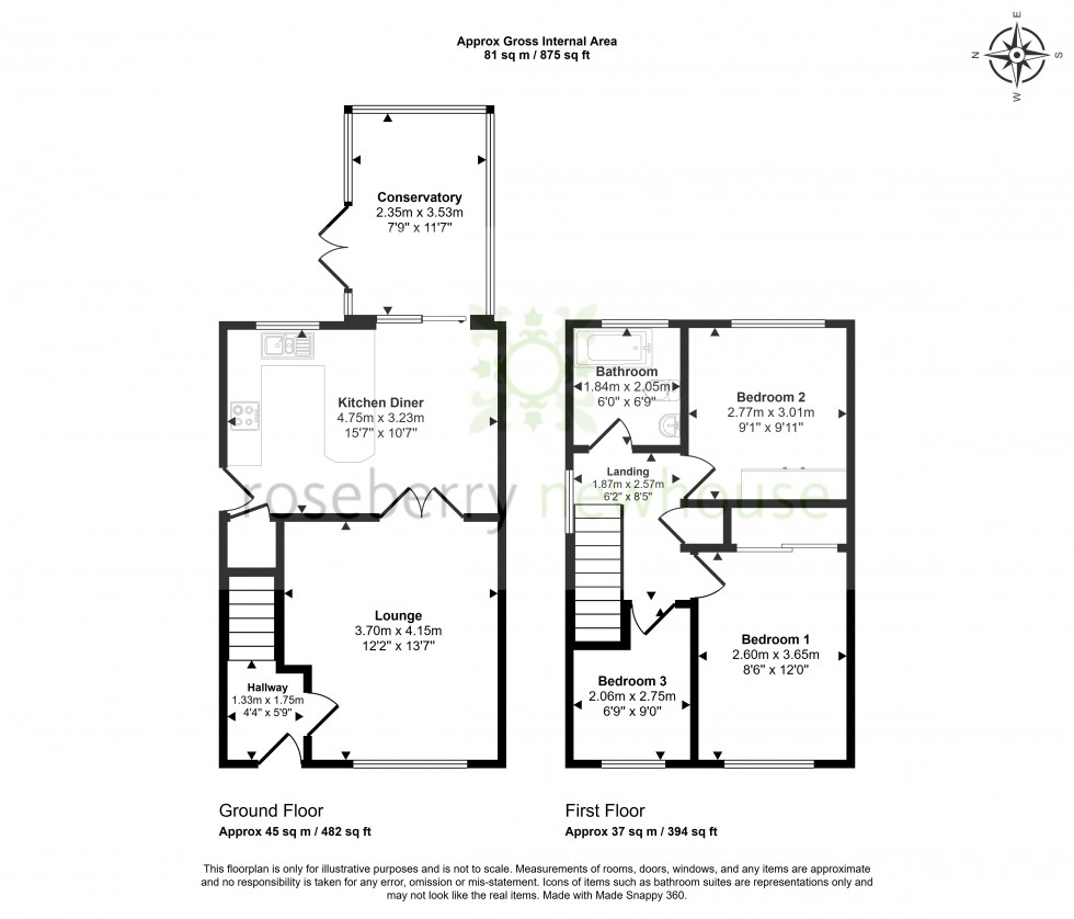 Floorplan for Ingleby Barwick, Thornaby