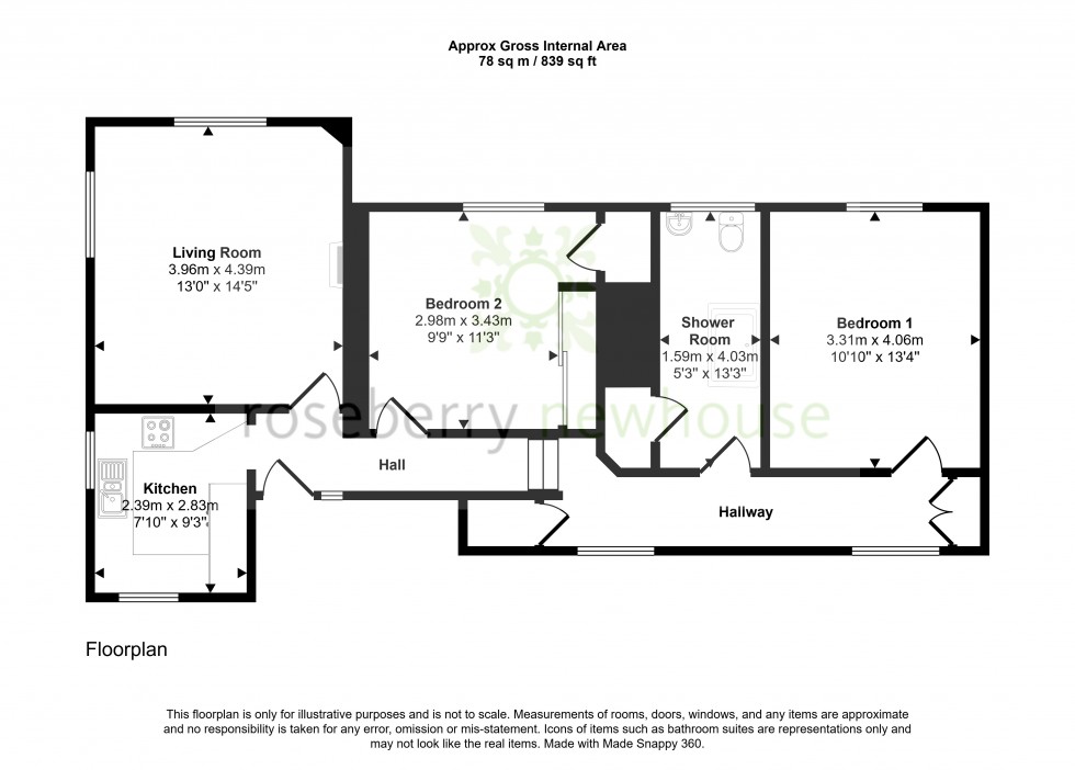 Floorplan for Hutton Rudby