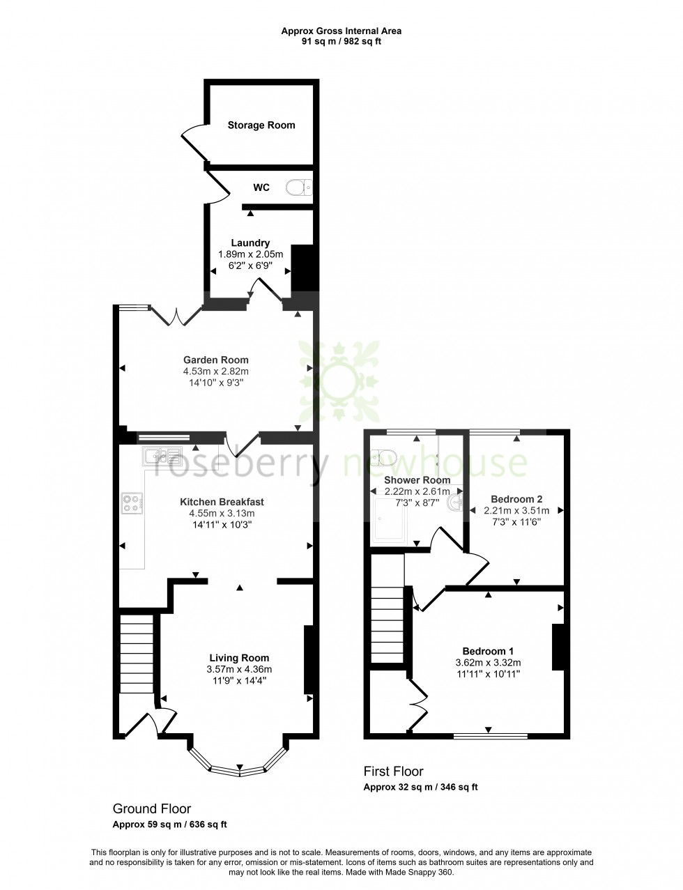 Floorplan for Great Broughton, Middlesbrough, North Yorkshire
